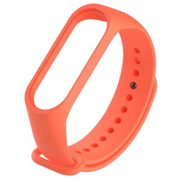 Correa de recambio Mi Band 4. Pulsera de colores en silicona (Naranja)