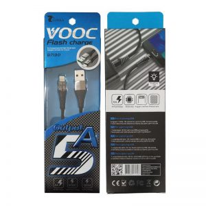 LT Plus B7130 cable usb lightning para iPhone 1M 5A negro