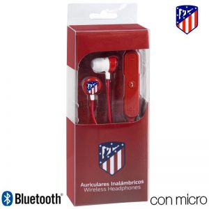 Auriculares Stereo Bluetooth Deportivos Universal Licencia Fútbol Atlético