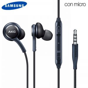 Auriculares 3,5 mm Universal Original Samsung (Jack 3,5mm) Negro (Sin Blister) (AKG)