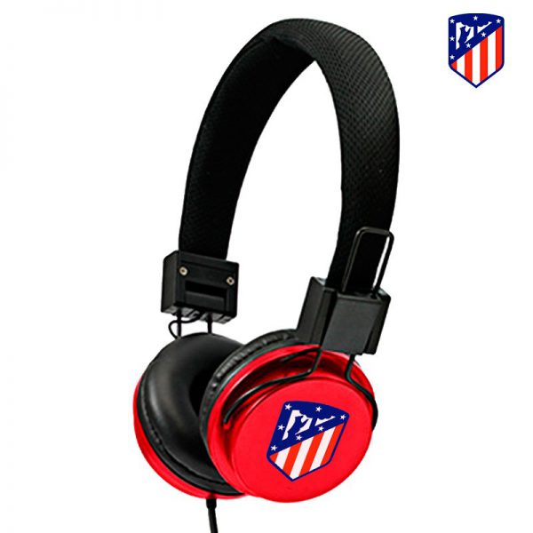 Auriculares Cascos Jack 3,5 mm Licencia Fútbol Atlético de Madrid