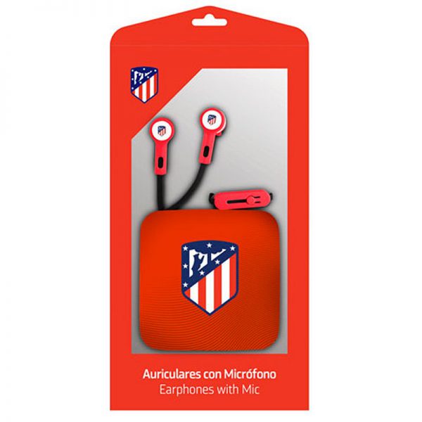 Auriculares Botón Stereo Jack 3.5 mm Licencia Fútbol Atlético de Madrid - Imagen 3