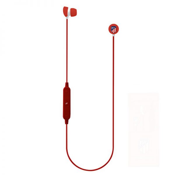 Auriculares Stereo Bluetooth Deportivos Universal Licencia Fútbol Atlético - Imagen 2