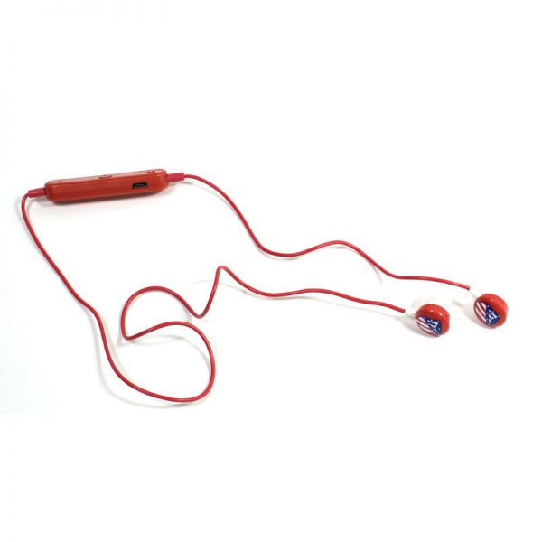 Auriculares Stereo Bluetooth Deportivos Universal Licencia Fútbol Atlético - Imagen 3