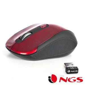 Ratón Inalámbrico NGS Haze Rojo