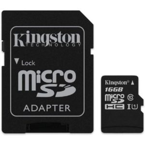 Kingston SDCS2/16GB micro SD XC clase 10 16GB c/a