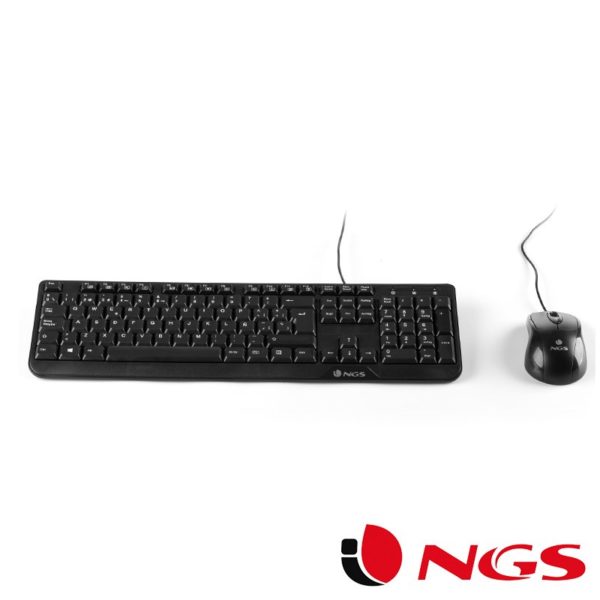 Teclado USB PC Kit Cocoa NGS Ratón + Teclado (Cable) - Imagen 2