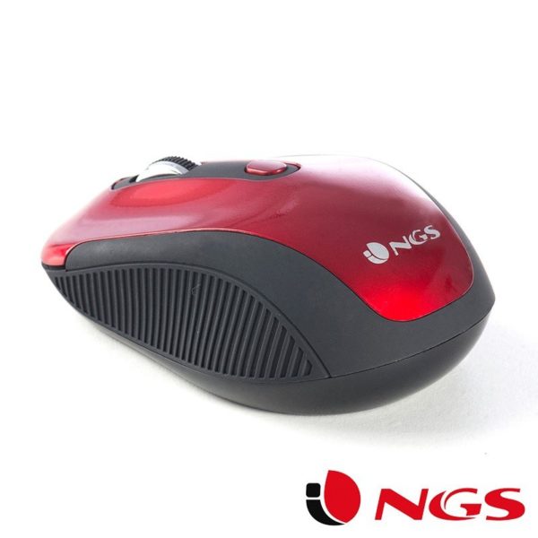 Ratón Inalámbrico NGS Haze Rojo - Imagen 2