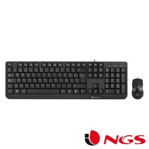 Teclado USB PC Kit Cocoa NGS Ratón + Teclado (Cable)