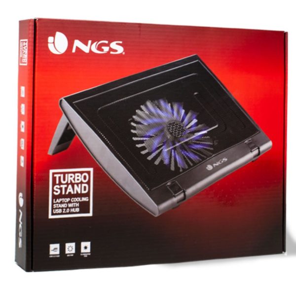 Soporte Ventilador Ordenadores Portátiles NGS Turbo Stand Negro - Imagen 4